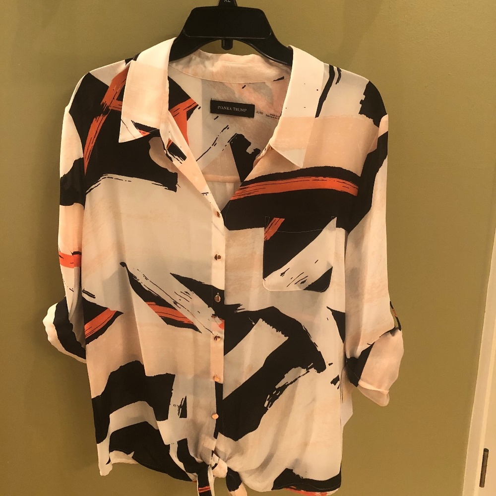 Ivanka Trump Shear Outter Blouse Size X-Large